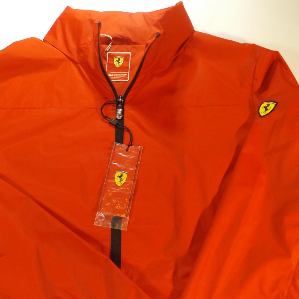 Scuderia Faerrari Red Men's Hooded Windbreaker, Size Large
